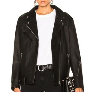 T By Alexander Wang oversized Leather Jacket